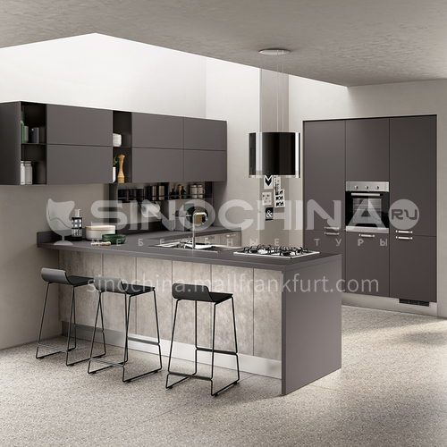 Modern style UV Lacquer with HDF Kitchen cabinet-GK-686
